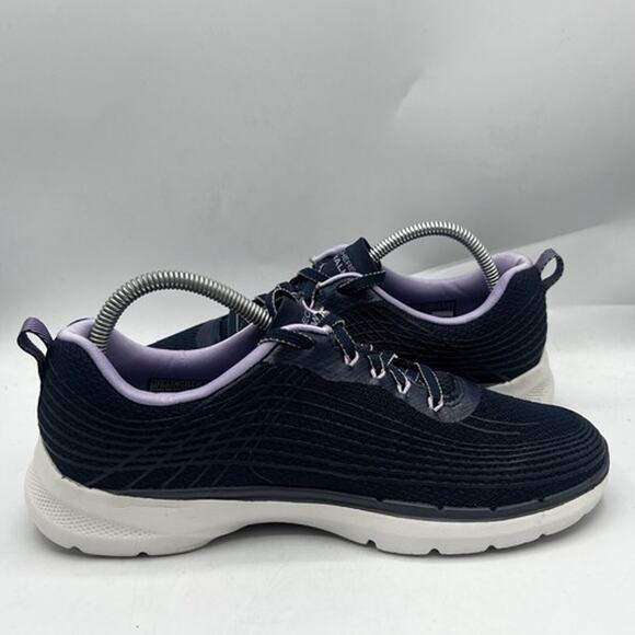 Skechers Go Walk 6 Womens Size 10 Purple/Black Athletic Shoes Sneakers 124554 - Picture 6 of 13